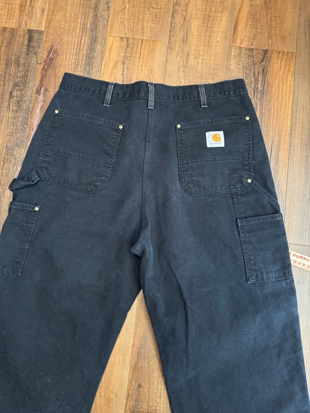 Carhartt B01 14800 Double Knee USA 36x34 Black - Picture 12 of 16